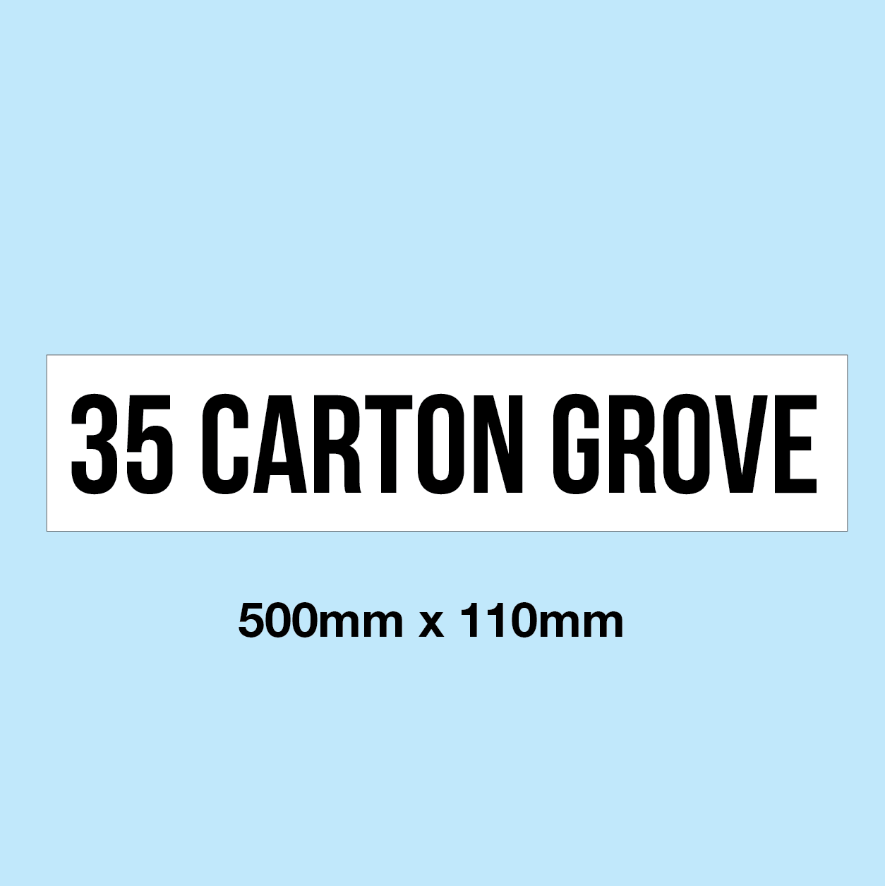 Customisable sign to screw to the kerb or wall a your parking space to identlfy the owner. Available o order from www.signsonline.ie