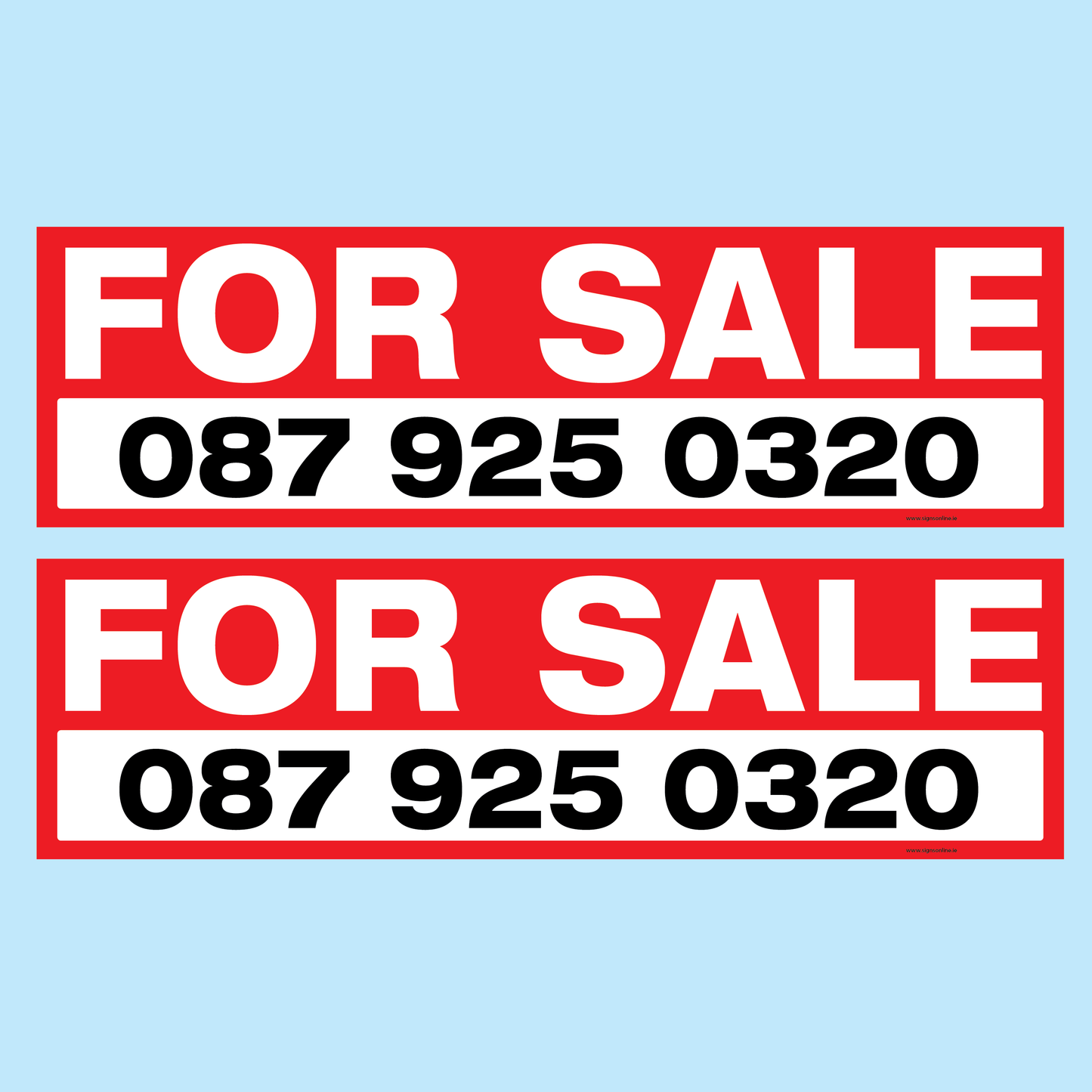 For Sale Sign For Car Windscreen (MG)