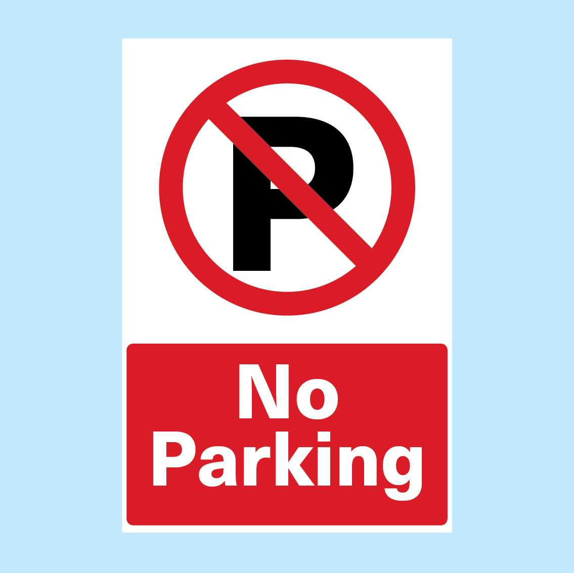 No Parking Sign (portrait Option)
