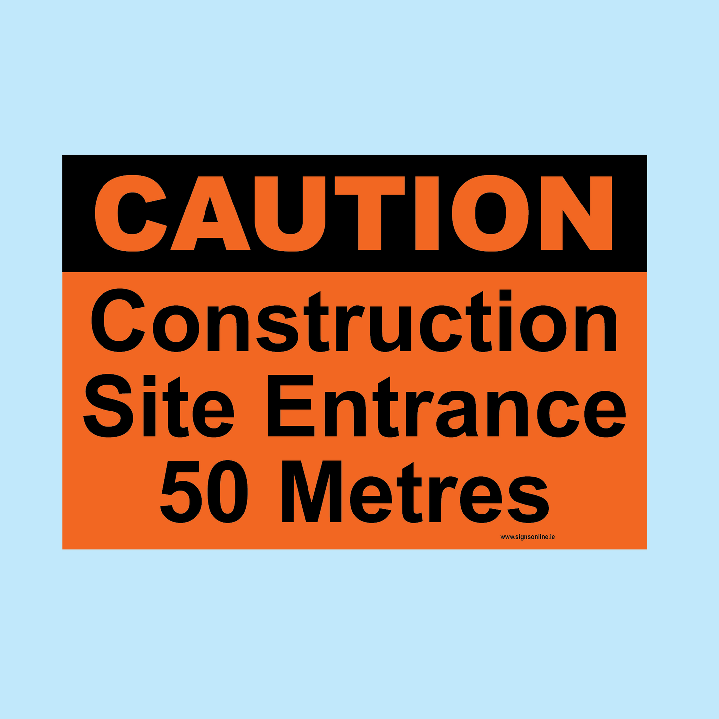 Site Entrance sign, essential for all construction sites. Buy online at www.signsonline.ie