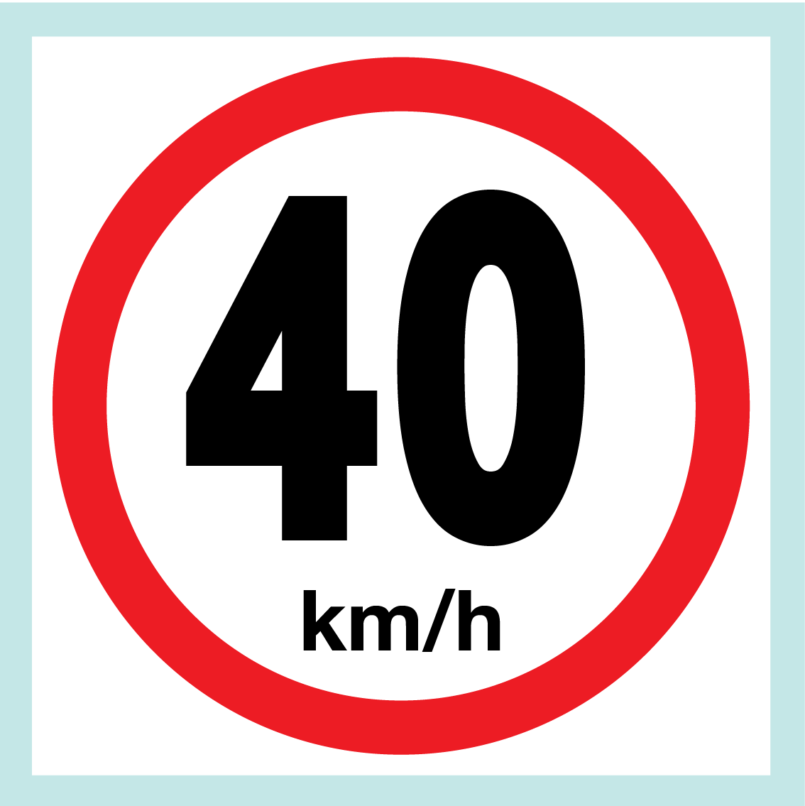 Speed Limit Signs (on Square Board)