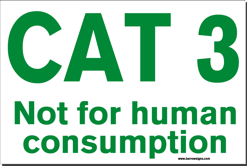 Cat 3 Sign (food Industry)