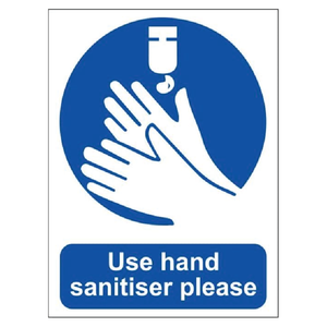 Please use hand sanitiser sign available to buy on line for immediate delivery from www.signsonline.ie.  SignsOnline.ie, a leading on line signage supplier since 2015. Best for quality and value.