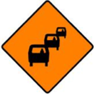 WK 062 Queues Likely Sign from barrowsigns.com