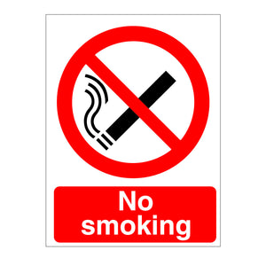 No Smoking Sign for sale from www,barrowsigns.com. Best prices and fast delivery.