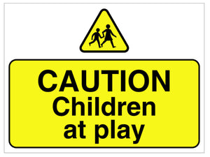 Children at Play Signs