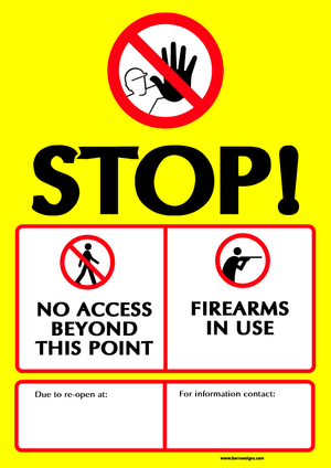 Coillte Warning Signs