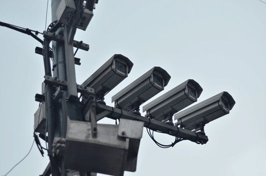 CCTV Cameras recording. Barrow Signs make GDPR compliant CCTV signs and are available for dispatch to Ireland and UK