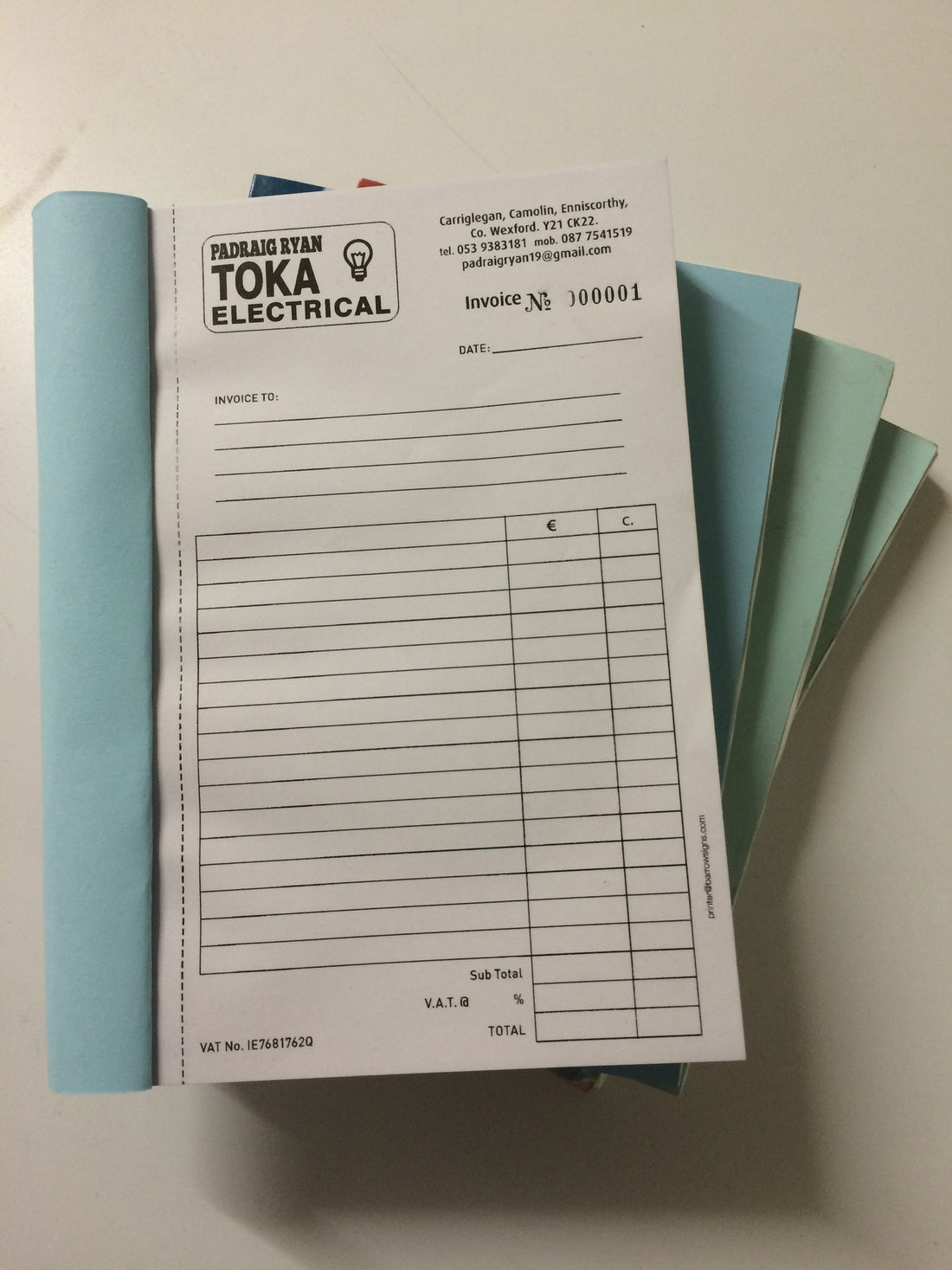 'Docket Book' Printing