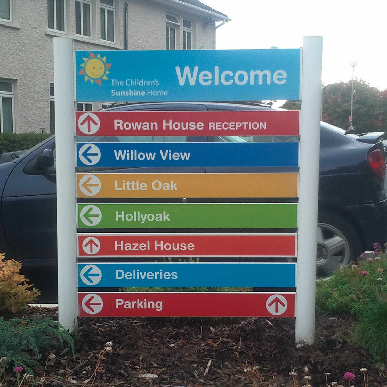 An example of wayfinding signage prepared and supplied by www.signsonline.ie. Irelands leading supplier of signage 