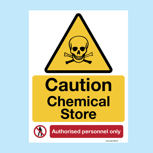 Chemical Store Authorised Personnel Only Regulatory Sign