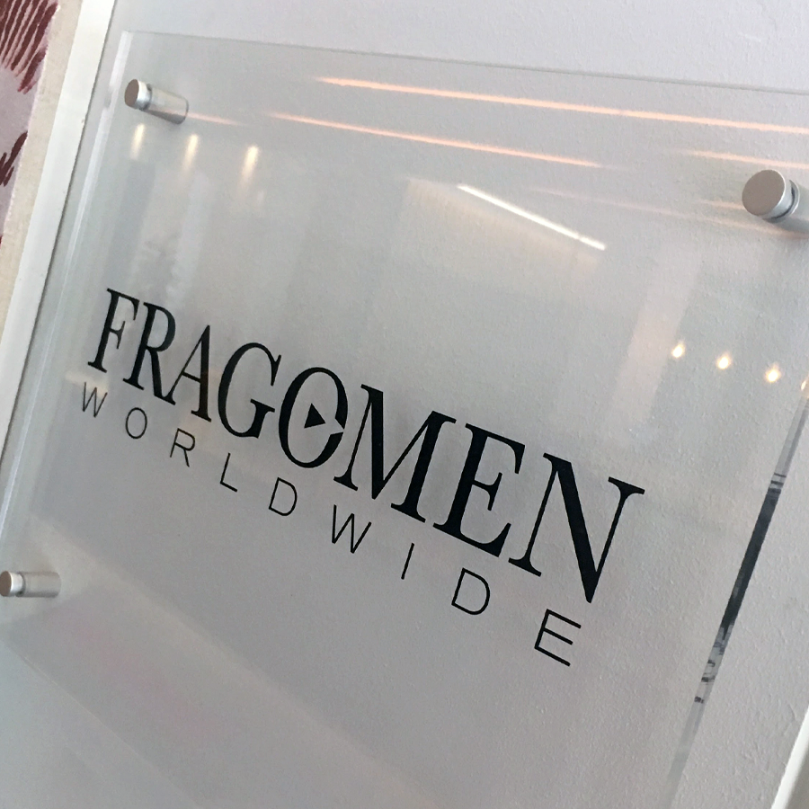 Acrylic Sign Panel with Satin Fixings