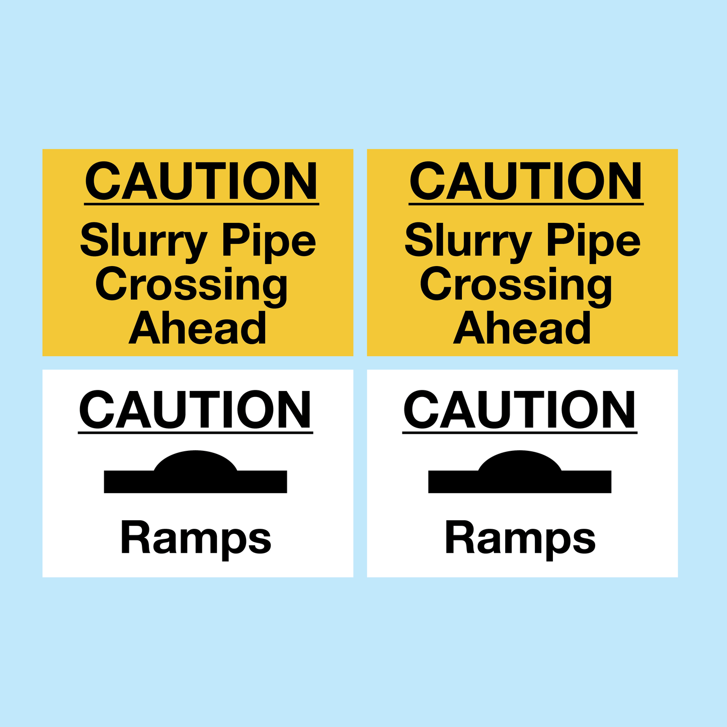Caution Farm Access Sign Bundle