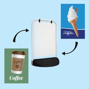 Swing 750P - Pavement Sign - Ice Cream / Coffee