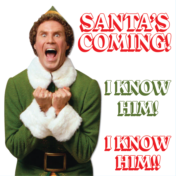 Santa S Coming With Elf Image 3ft