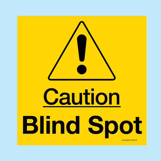 Blind Spot Sign 11" Square