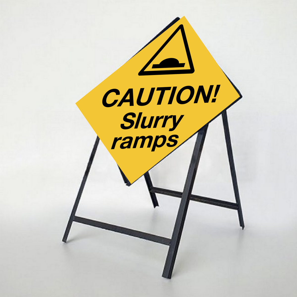 Slipping Ramp Sign Caution Slurry Ramps Warning Signs – www.signsonline.ie