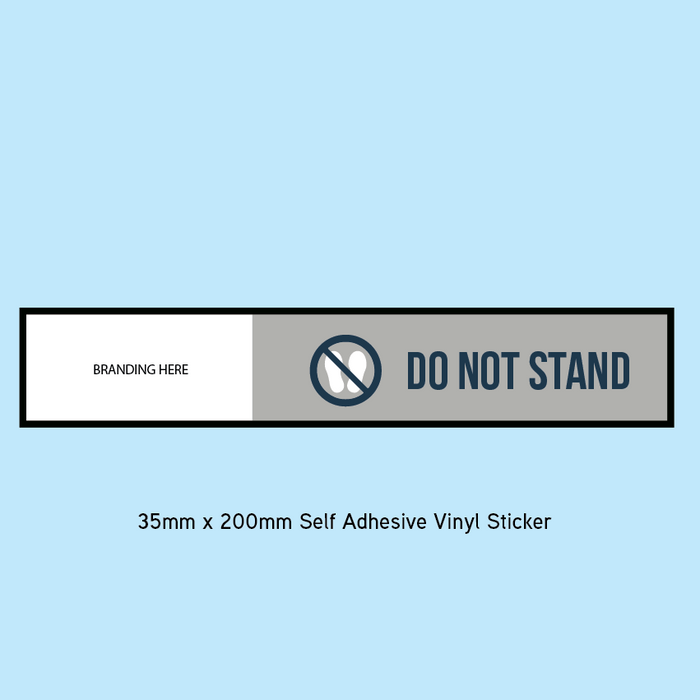 Do Not Stand (self Adhesive Sticker) – www.signsonline.ie