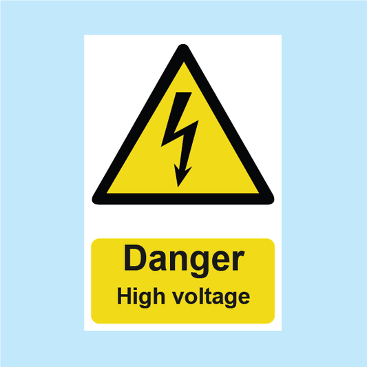 Danger High Voltage Warning Sign