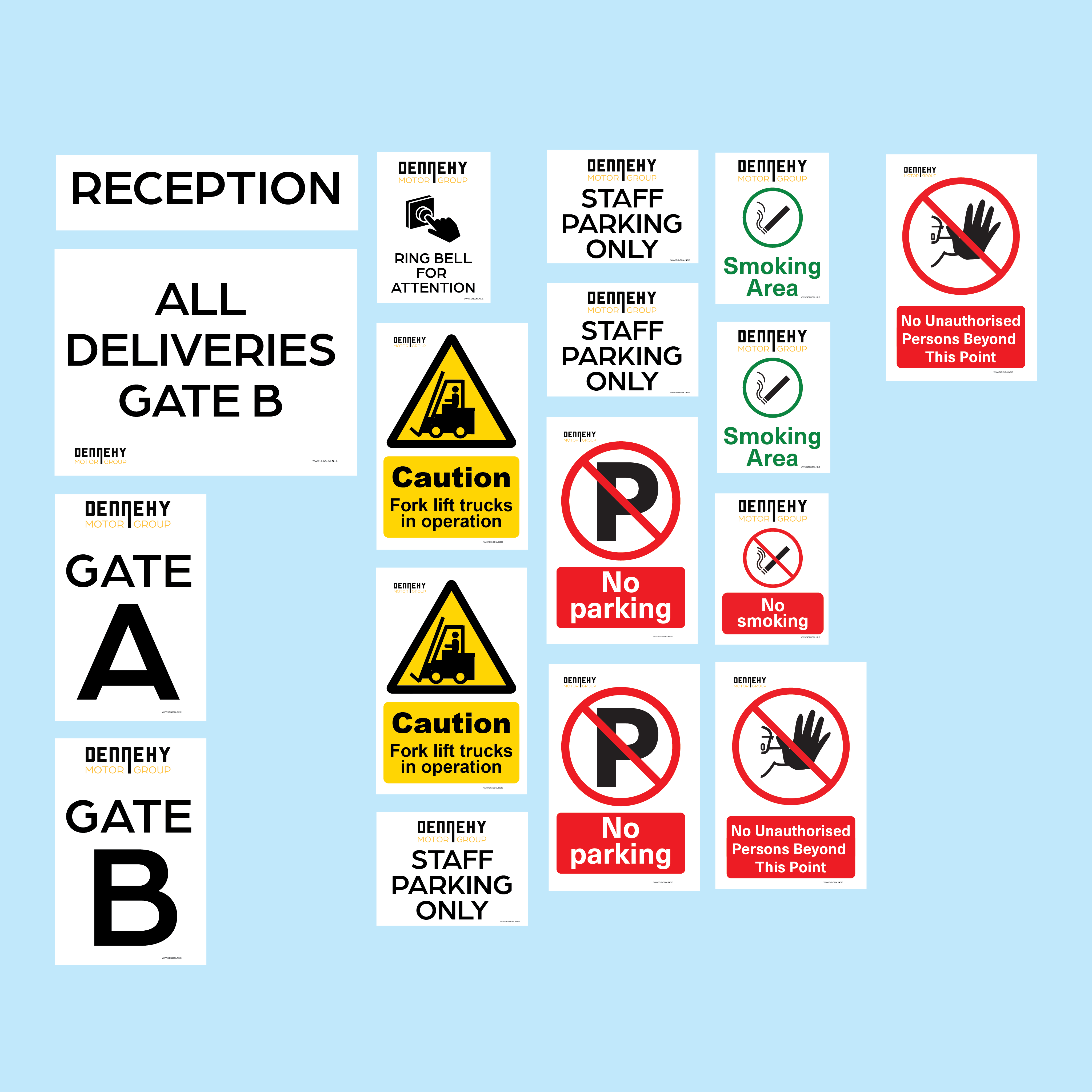 Business Entrance & Site Signage Package – www.signsonline.ie