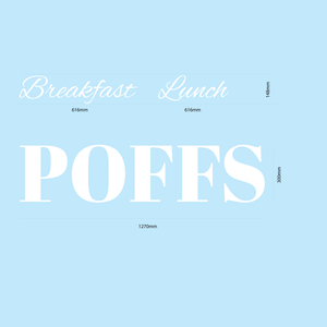 Painted Foamex Lettering - POFFS