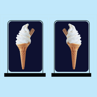 Ice Cream Swing Panel Sign