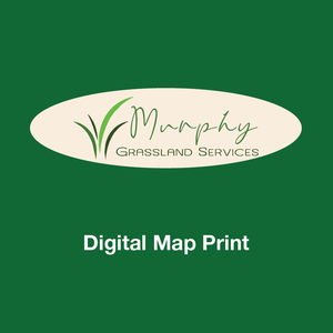 Digital Map Print with Whiteboard Laminate