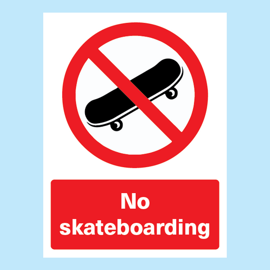 No Skateboarding Regulatory Sign