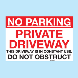 No Parkign Private Driveway signavailable to buy for immediate delivery from www.signsonline.ie.  SignsOnline.ie, a leading on line signage supplier since 2015. Best for quality and value.