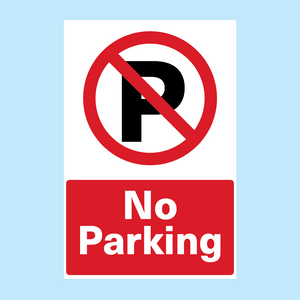 No Parking Sign (Portrait Option)