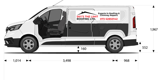 One Pair of Bespoke Magnetic Signs for Renault Trafic Side Panels