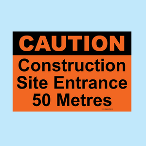 Site Entrance sign, essential for all construction sites.  Buy online at www.signsonline.ie