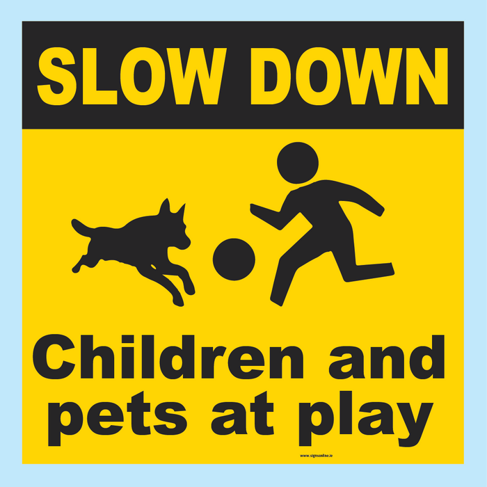 Slow Down - Children and Pets at Play