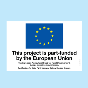 EU Acknowledgement Sign For Solar Projects