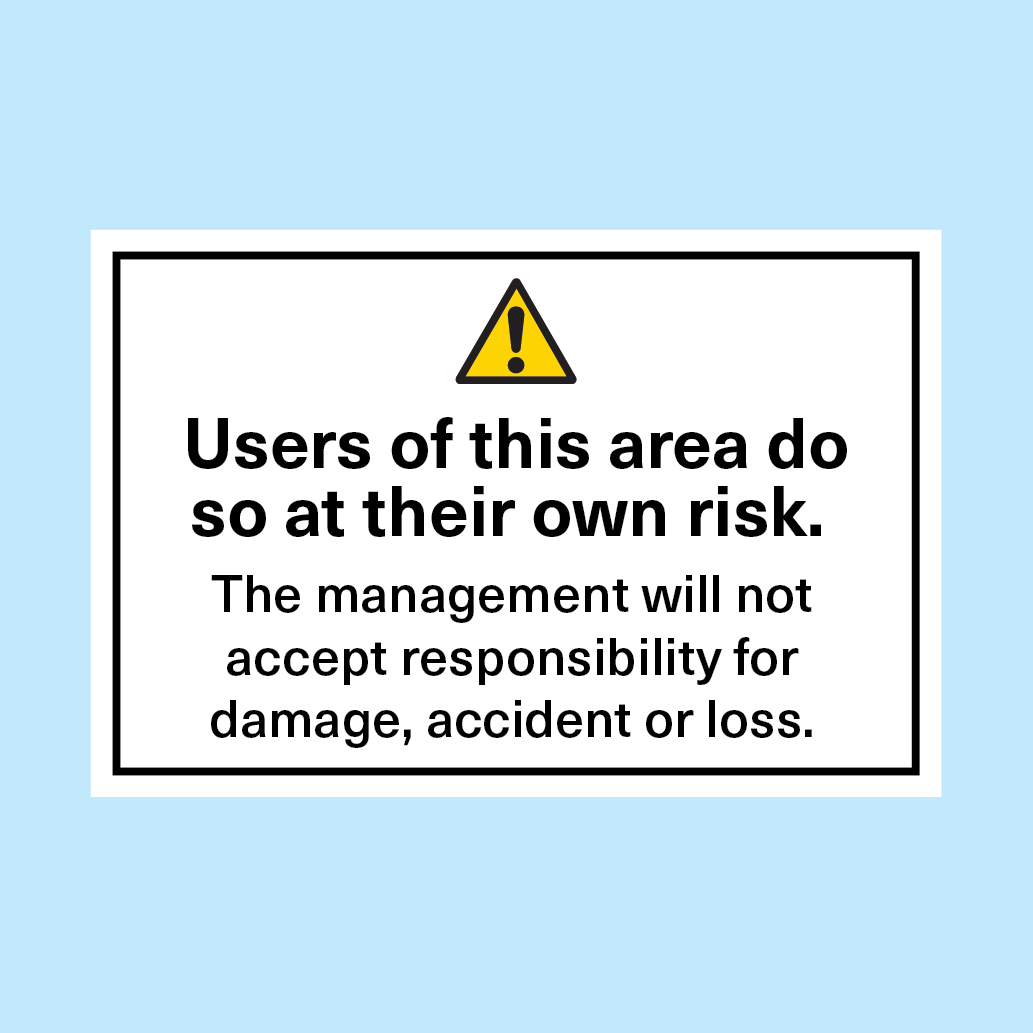 Disclaimer Sign 2.0 – www.signsonline.ie
