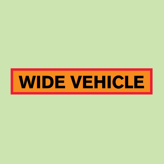 Wide Vehicle Marker Board 1260 X 225mm