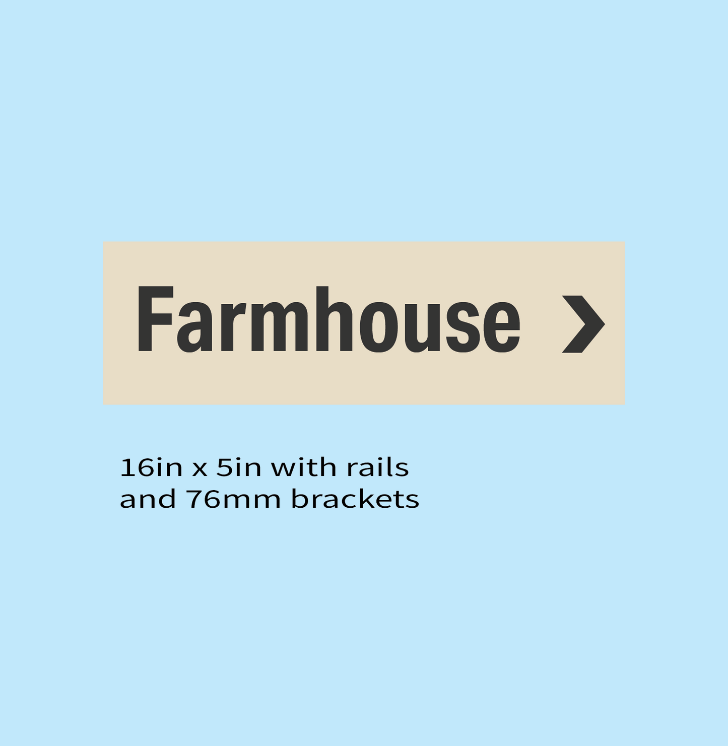 Farmhouse Directional Sign with Post Fixings