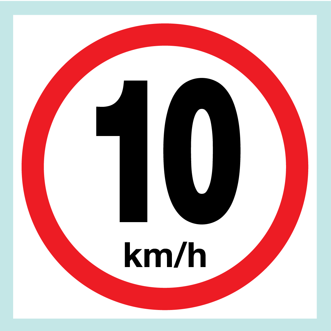 Speed Limit Signs (on Square Board)