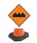 Cone Mounted Uneven Surface Sign