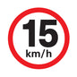 15 km / h speed limit sign available to order online from www.signsonline.ie. Delivering quality signs throughout Irelan, UK and EU since 2015
