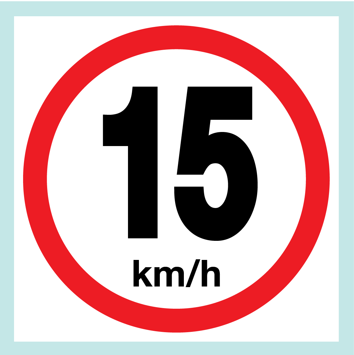 Speed Limit Signs (on Square Board)