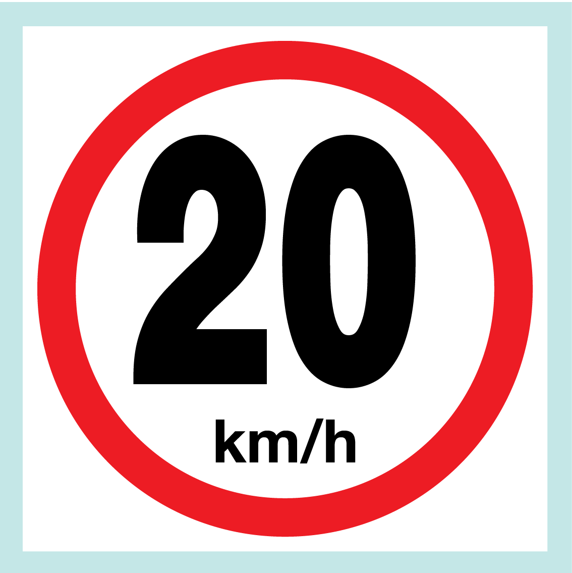 Speed Limit Signs (on Square Board)