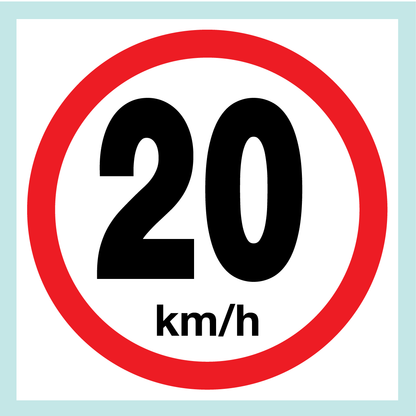 Speed Limit Signs (on Square Board)