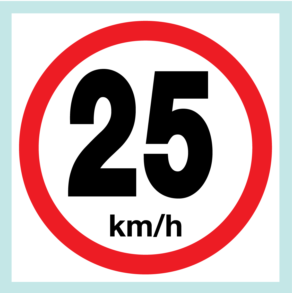 Speed Limit Signs (on Square Board)