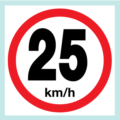 Speed Limit Signs (on Square Board)