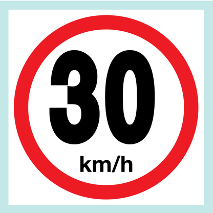 Speed Limit Signs (on Square Board)