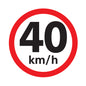 40 km / h speed limit sign available to order online from www.signsonline.ie. Delivering quality signs throughout Irelan, UK and EU since 2015