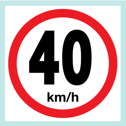 Speed Limit Signs (on Square Board)