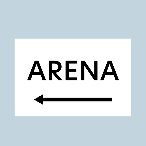 ARENA SIGN (ARROW LEFT) – www.signsonline.ie
