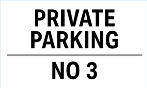 Private Parking With Property Number